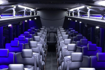 San Clemente Charter Bus Interior