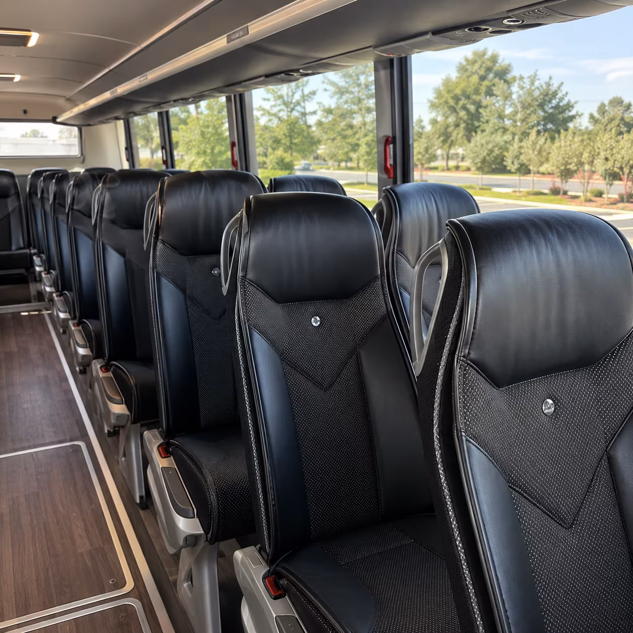 san clemente charter bus rental interior
